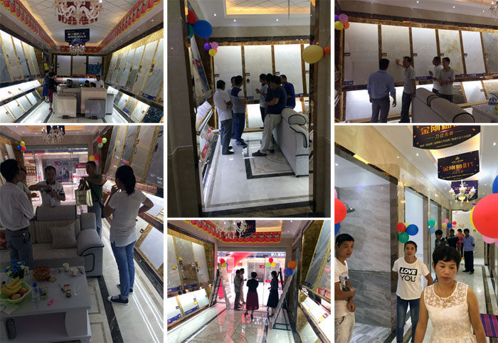 陶瓷一线品牌东升国际官网瓷砖都昌店周年庆签单不休，喜报来袭